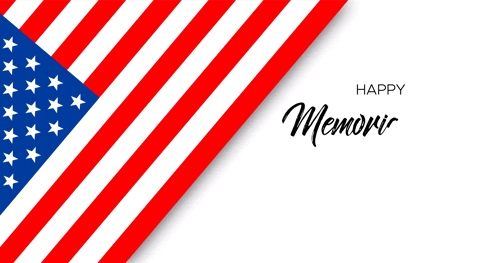 an american flag with the words happy memorial day remember and honor