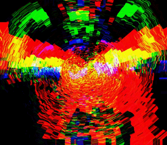 a computer generated image of a rainbow colored background