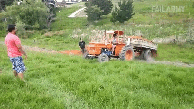 Tractor Back Up GIF - Tractor Back Up Fail GIFs