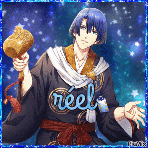 a man holding a hammer with the word noel on it