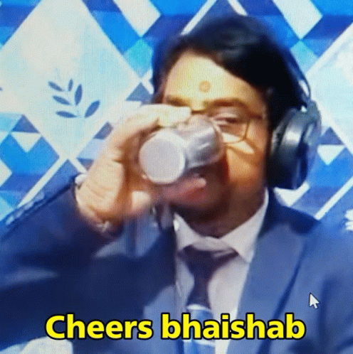 Cheers Cheers Bhaisaab GIF - Cheers Cheers Bhaisaab Cheers Bhai Sahab GIFs