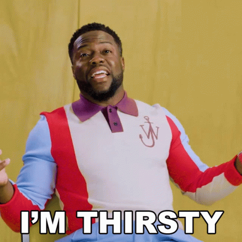Im Thirsty Kevin Hart GIF - Im Thirsty Kevin Hart Bustle GIFs