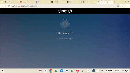 a computer screen that says kill yourself on the bottom
