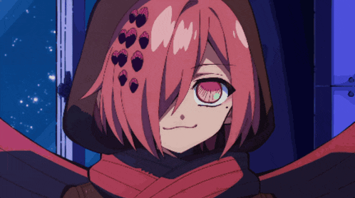 a girl with red hair and hearts on her face