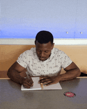 Writing Kevin GIF - Writing Kevin Dufresne GIFs