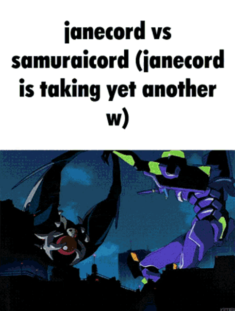 janecord vs samuraicord is taking yet another w)