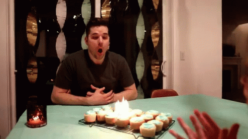 Blow Candle Dave Crosby GIF - Blow Candle Dave Crosby Claire And The Crosbys GIFs