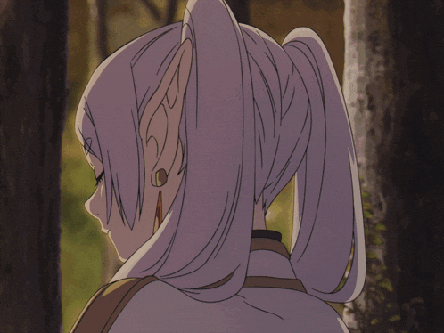 a drawing of a girl with ponytails and ears