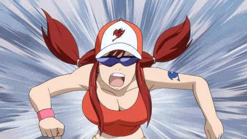 a girl with red hair is wearing a white hat and sunglasses