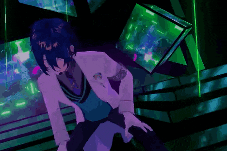 a man in a white jacket is dancing in front of a green screen