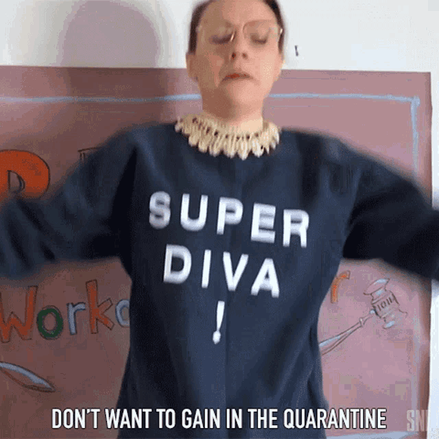 Dont Want To Gain In The Quarantine Kate Mckinnon GIF - Dont Want To Gain In The Quarantine Kate Mckinnon Ruth Bader Ginsburg GIFs