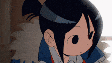 a close up of a cartoon character 's face with the letter s visible