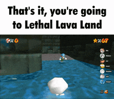 Mario Lethal GIF - Mario Lethal Lava GIFs