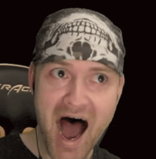 a man is wearing a bandana with a skull on it .