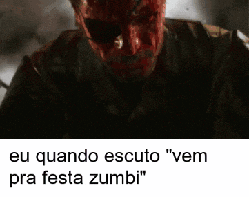 a picture of a man with blood on his face and the words " eu quando escuto "