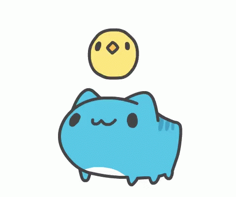 Bluecat Cute GIF - Bluecat Cute Cute Cartoon GIFs