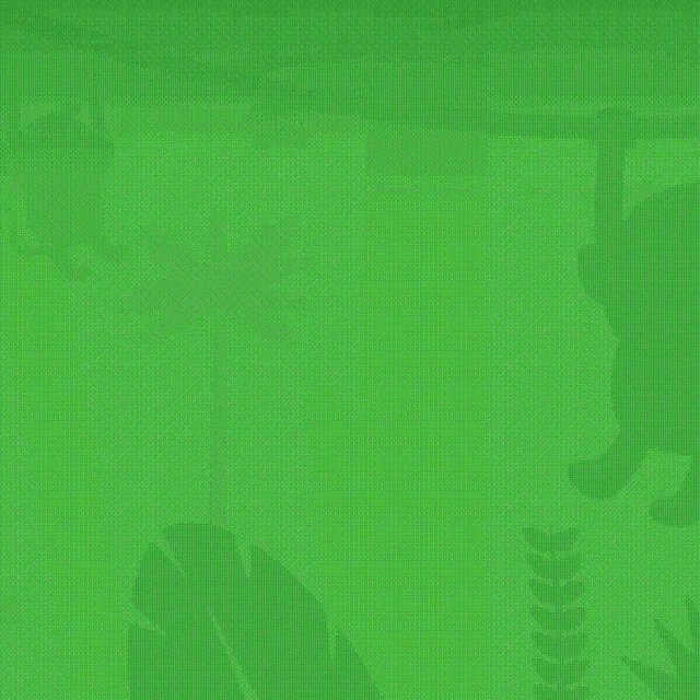 a green background with a yellow circle in the middle