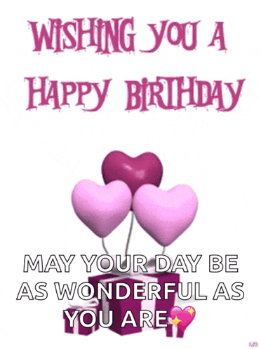 a birthday card wishing you a happy birthday may your day be as wonderful as you are .