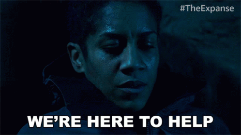 Were Here To Help Dominique Tipper GIF - Were Here To Help Dominique Tipper The Expanse GIFs