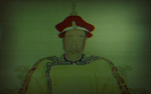 a painting of a man with a red hat