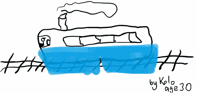 a drawing of a boat with the words by kolo age 30