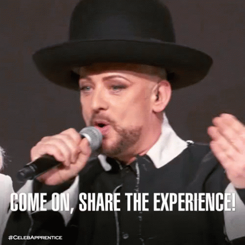 Come On, Share The Experience GIF - Boy George Come On Experience GIFs