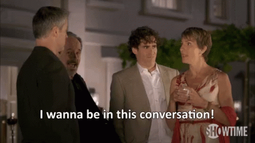 Sean And Beverly Lincoln I Wanna Be In This Conversation GIF - Sean And Beverly Lincoln I Wanna Be In This Conversation Episodes Series GIFs