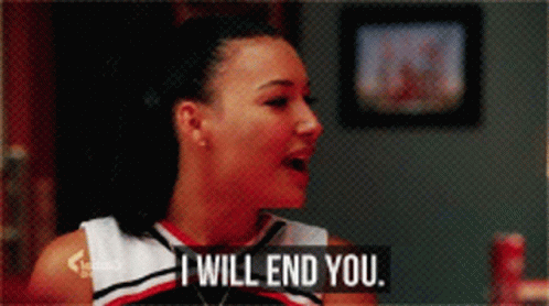 Glee Santana Lopez GIF - Glee Santana Lopez I Will End You GIFs