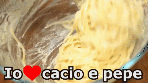 Cacio E Pepe Pecorino Pasta Spaghetti Cibo Bontà GIF - Cheese And Pepper Pasta Spaghetti Pecorino Cheese GIFs
