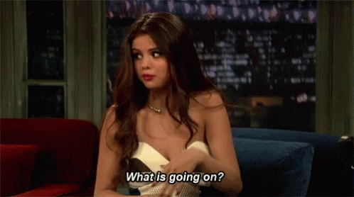 Surprised Selena Gomez GIF - Surprised Selena Gomez Whats Going On GIFs