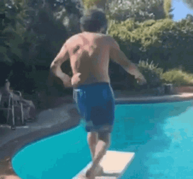Backflip Fail Diving Board GIF - Backflip Fail Diving Board Jump Into Pool GIFs
