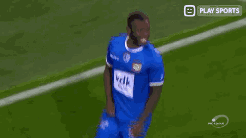 a soccer player with the number 44 on his back