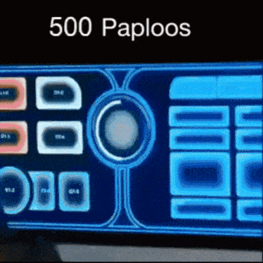 a computer screen with the words 500 paploos written on it