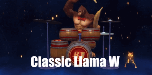 Classic Llama W Smite Raijin GIF - Classic Llama W Llama W Smite Raijin GIFs