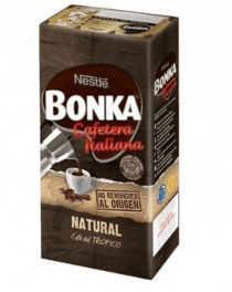 a box of bonka cafeteria italiana natural coffee