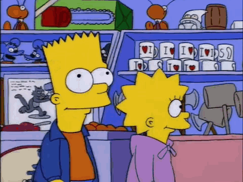 Bart Simpson Lisa Simpson GIF - Bart Simpson Lisa Simpson The Simpsons GIFs