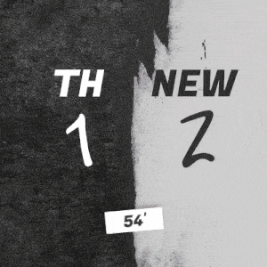 a black and white poster that says th new 12 on it
