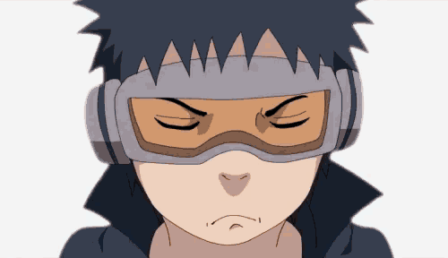 a cartoon character with a mask on his face