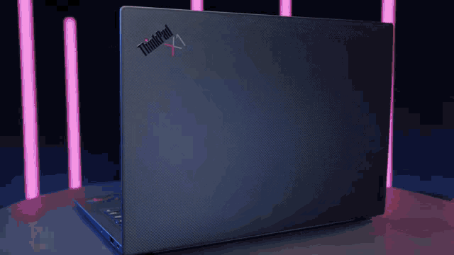 the back of a lenovo thinkpad laptop