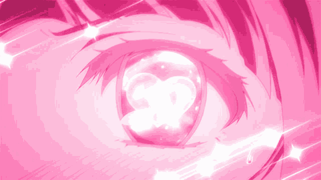 a close up of a person 's eye with a heart in it