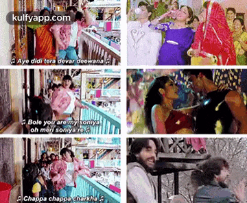 a collage of images from a movie with the words bole you are my soniya .