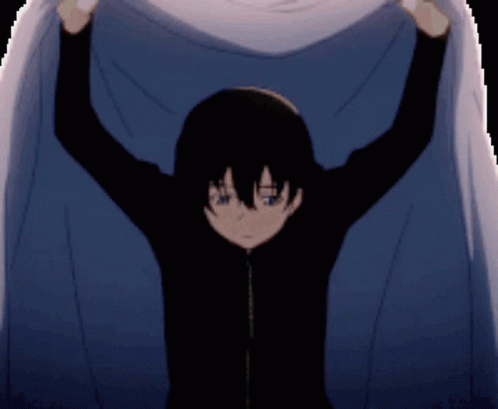Can Someone Make The Backgrounf Black Anime Guy Under Blanket GIF - Can Someone Make The Backgrounf Black Anime Guy Under Blanket GIFs