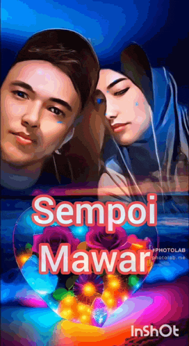 a picture of a man and a woman with the words sempoi mawar on the bottom