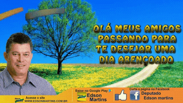 an advertisement for edson martins shows a man in a field