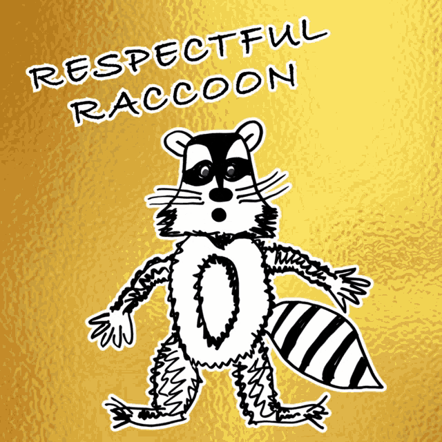 Respectful Racoon Veefriends GIF - Respectful Racoon Veefriends Polite GIFs