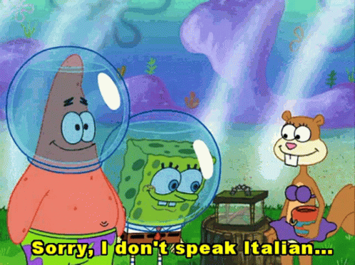 Sponge Bob Italian Sandy Cheeks GIF - Sponge Bob Italian Italian Sandy Cheeks GIFs