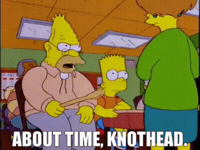 Knothead Grandpa GIF - Knothead Grandpa Simpson GIFs