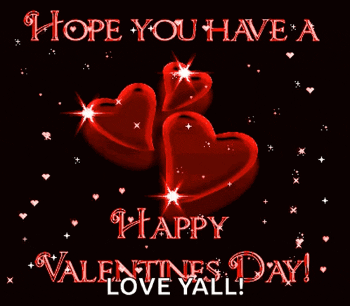 a valentine 's day card that says hope you have a happy valentine 's day