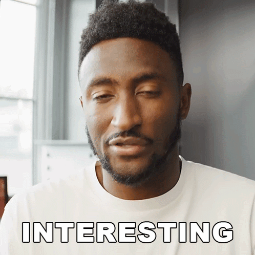 Interesting Marques Brownlee GIF