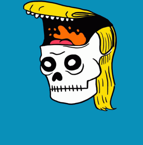 President Donald Trump Skull GIF - President Donald Trump Skull GIFs